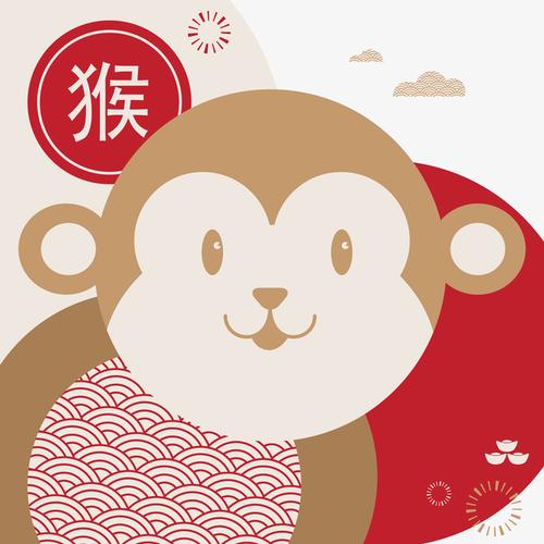 猴年属相矢量