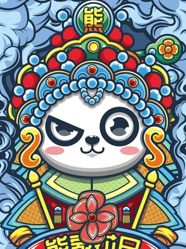 ai插画 国潮插画_插画_我的插画分享_文化_绘画