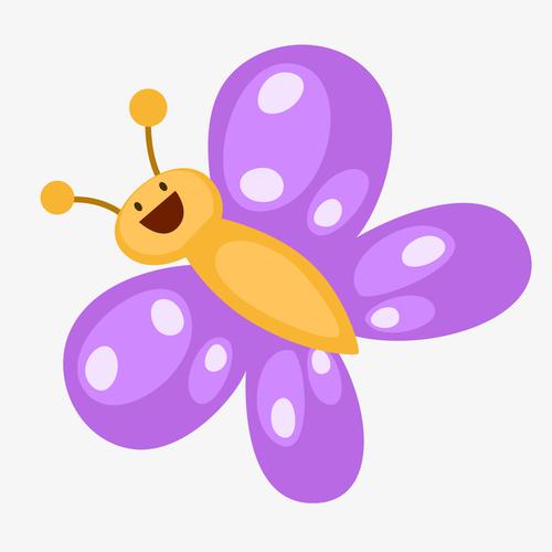 卡通蝴蝶免扣素材