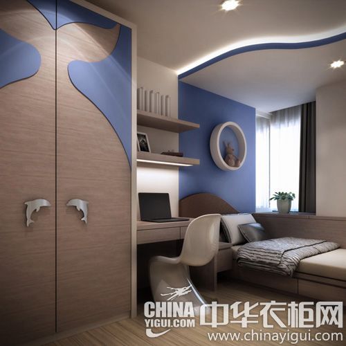 简约风格青少年卧室衣柜 满满都是爱