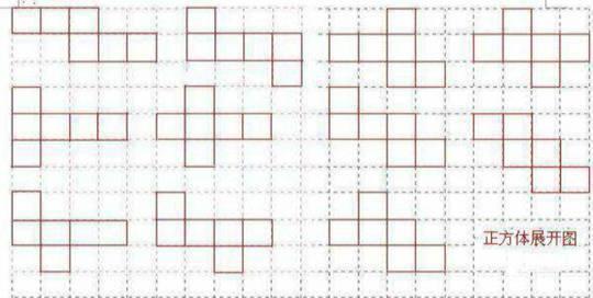 正方体的展开图有几种分别是