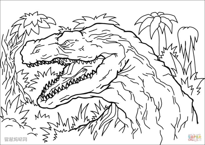 霸王龙简笔画图片