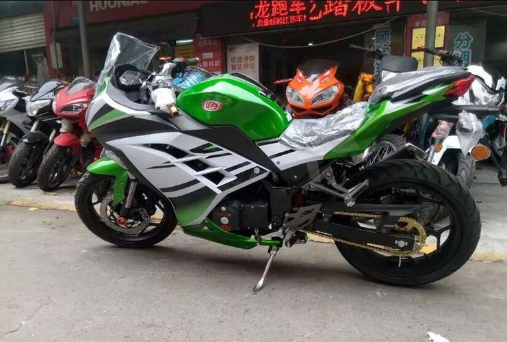 迅龙摩托车小忍者跑车力帆250c双缸油冷链条机