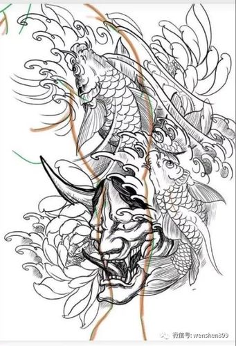 花臂纹身 纹身图案 纹身手稿 胳膊纹身素材