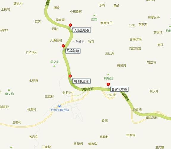 丹凤县竹林关镇有隧道吗