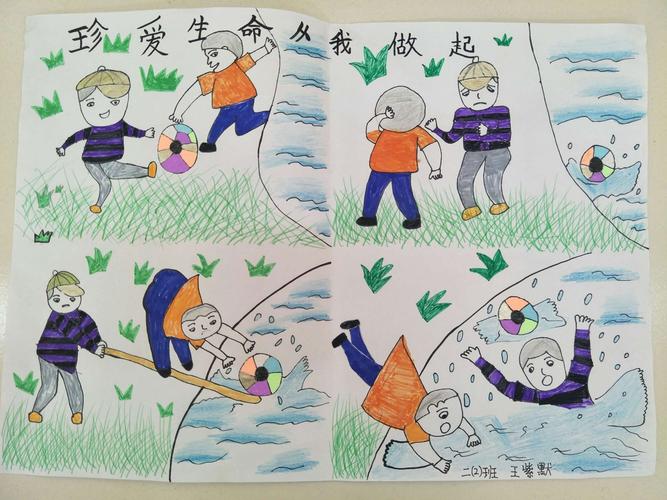 凤城小学"珍爱生命 从我做起" 优秀绘画作品展示