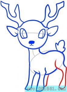 如何画鹿 鹿简笔画步骤图_动物简笔画_中国幼教传媒网