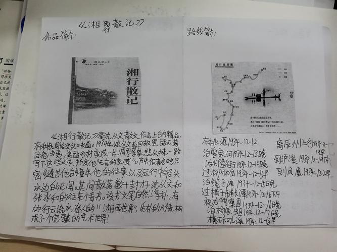 邂逅一条河——《湘行散记》手抄报汇编