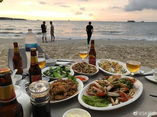 柬埔寨,西哈努克海边海鲜大餐