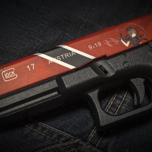 忽必烈p1免喷漆定制个性外观改装cos道具水弹枪新奇涂装贴纸