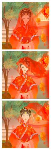 来两份唯美古风插画