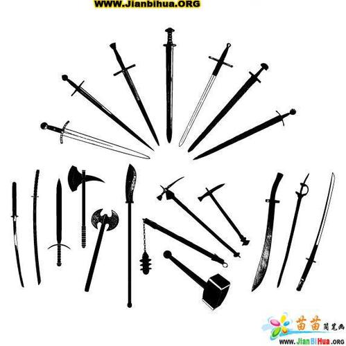 军事武器简笔画(兵器篇)