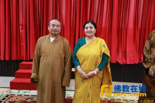 重庆缙云寺住持妙慧法师应邀随中国佛教协会代表团出席尼泊尔佛诞节