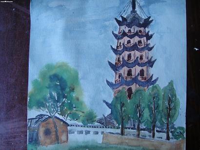 宝塔湾简笔画