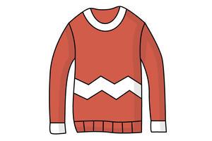 教你画温暖的毛衣简笔画,毛衣,以机器或手工编织的毛线上衣