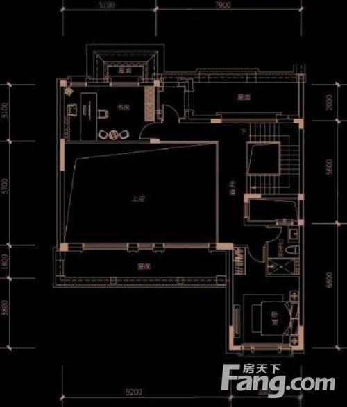 公园法式合院别墅,经典2加1,单层170平,全石材外立面