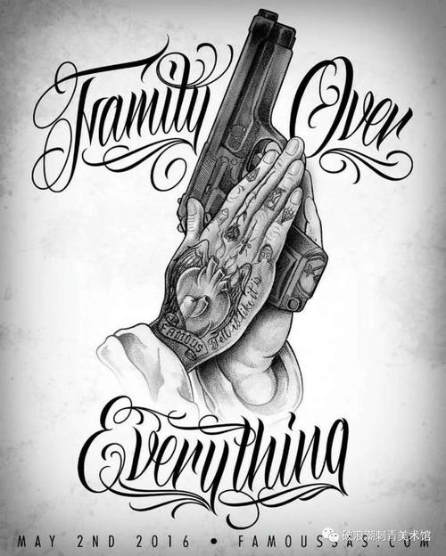 最具传播性和表现性 但 奇卡诺纹身并不等同于匪帮纹身 ▼ 这里