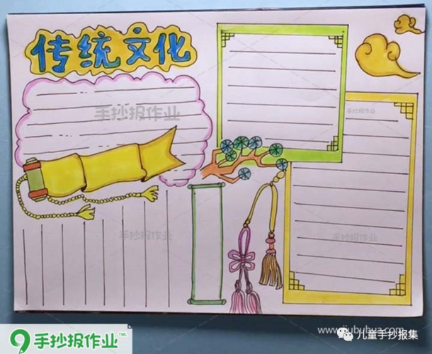 弘扬中华民族传统文化手抄报
