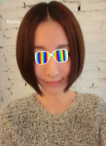 1,中分刘海波波头