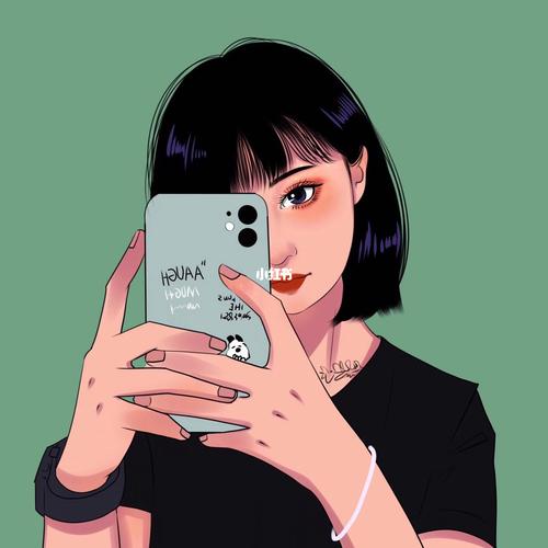 女生头像创意设计个性头像复古潮酷时尚头像_创意设计