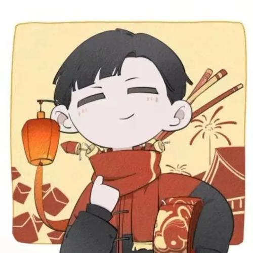 新年快乐:新年情侣头像