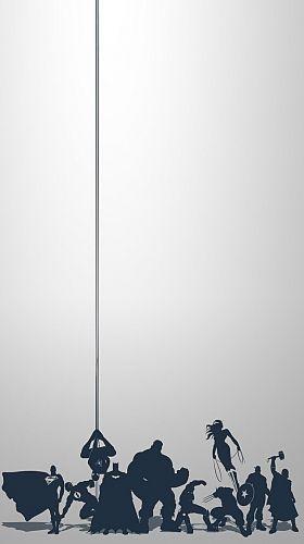 电影英雄人物剪影h5背景