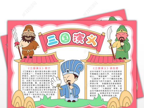 三国演义手抄报四大名著读后感小报读书小报好书推荐小报古典名著