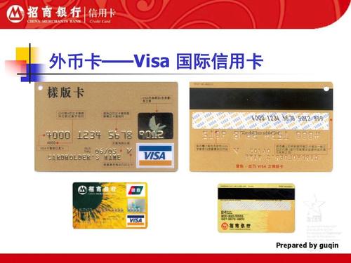 外币卡——visa 国际信用卡 prepared by guqin