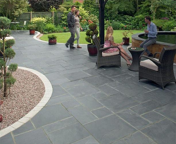 青石板地砖天然石材 板岩文化石人行道广场庭院室内外