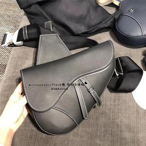 dior 迪奥 19早春 saddle 海军蓝 黑灰 腰包 马鞍包 斜挎 男包