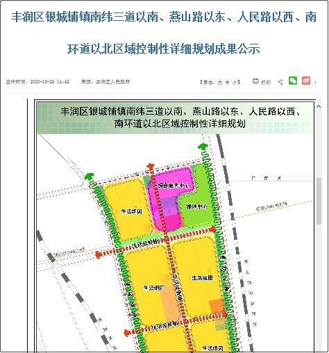 唐山市丰润区银城铺镇人民政府 编制原因:为优化城市功能结构,改善