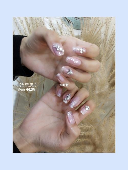 创意贴砖美甲_美甲_美甲分享_美妆_美甲