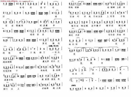 《耳听得谯楼上击鼓数响(晋剧唱段)》简谱