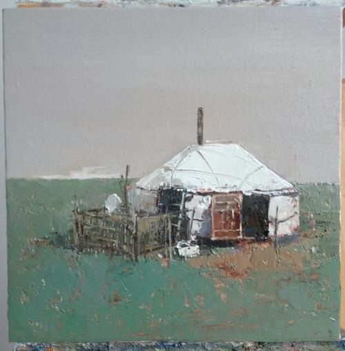 家园系列(蒙古包3)_李佳佳的画