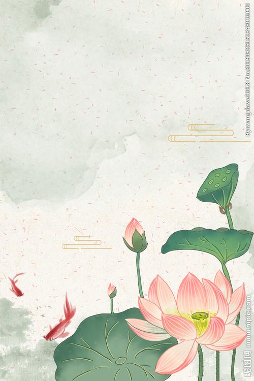 莲花背景图片