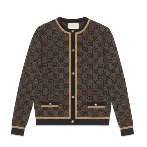 【包邮包税】gucci/古驰 19早秋女士新款gg羊毛开衫针织衫/毛衣