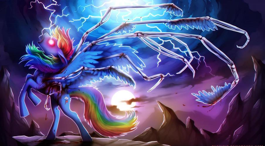 但是由于对魔法的执着,反而被魔法反噬黑化成为一只邪恶的魔王小马