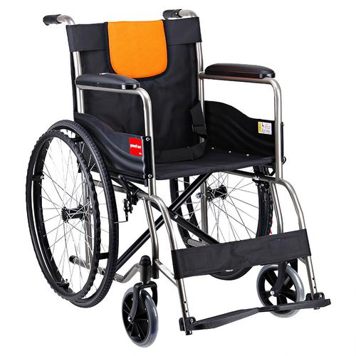 鱼跃yuwell手动轮椅车h050钢管基本型老人折叠轻便普通轮椅视频