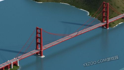 我的世界金门大桥地标建筑下载 - 3