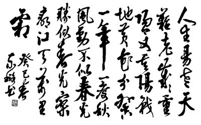 人生易老天难老,岁岁重阳,今又重阳,战地黄花分外香.