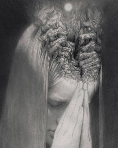 miles johnston 超现实主义素描