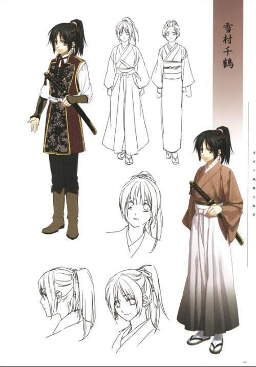 求雪村千鹤带刀洋装图片