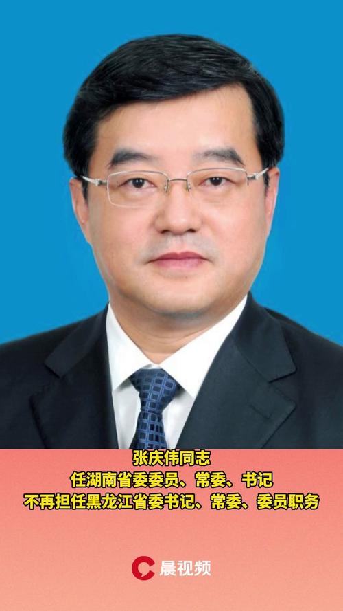 张庆伟任湖南省委委员常委书记许达哲不再担任湖南省委书记常委委员