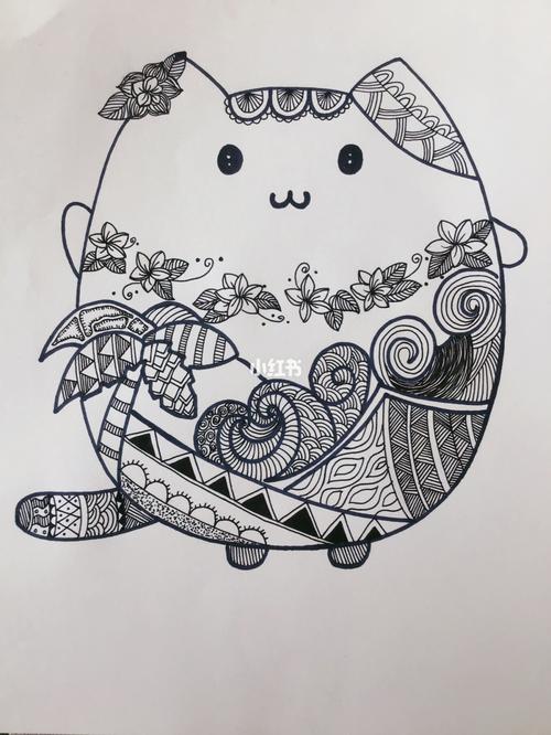 黑白线条画 | 儿童画 | 简笔画_简笔画_我的随手画_文化_绘画