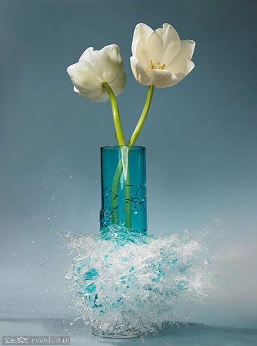 花瓶破碎的艺术