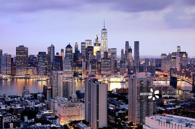 lower manhattan - financial district - skyline