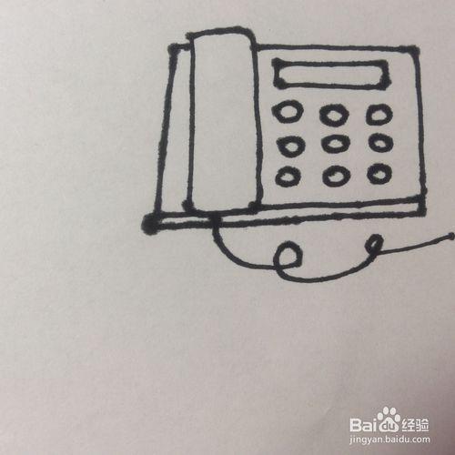 如何画电话的儿童画?电话的简笔画如何画?