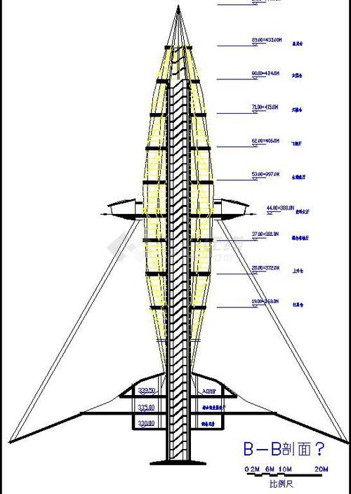 观光塔建筑结构施工图纸(共10张)