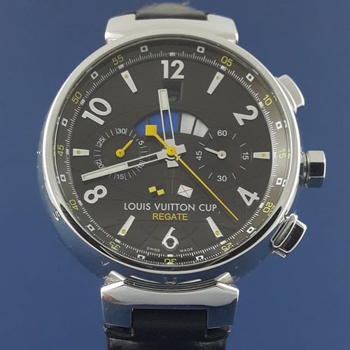 louis vuitton - tambour chronograph lv cup regate - q1021 - 男士
