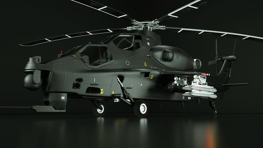 武直10武装直升机|三维|机械/交通|scv_2021 - 原创